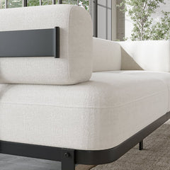 Amsterdam Modern Boucle Upholstered Sofa 3 Seater