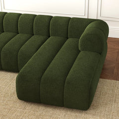 Denver L-Shaped Corner Sofa Green