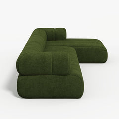 Denver L-Shaped Corner Sofa Green