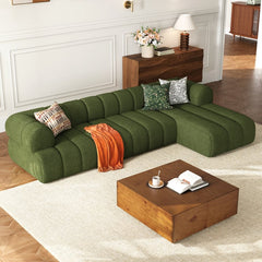 Denver L-Shaped Corner Sofa Green