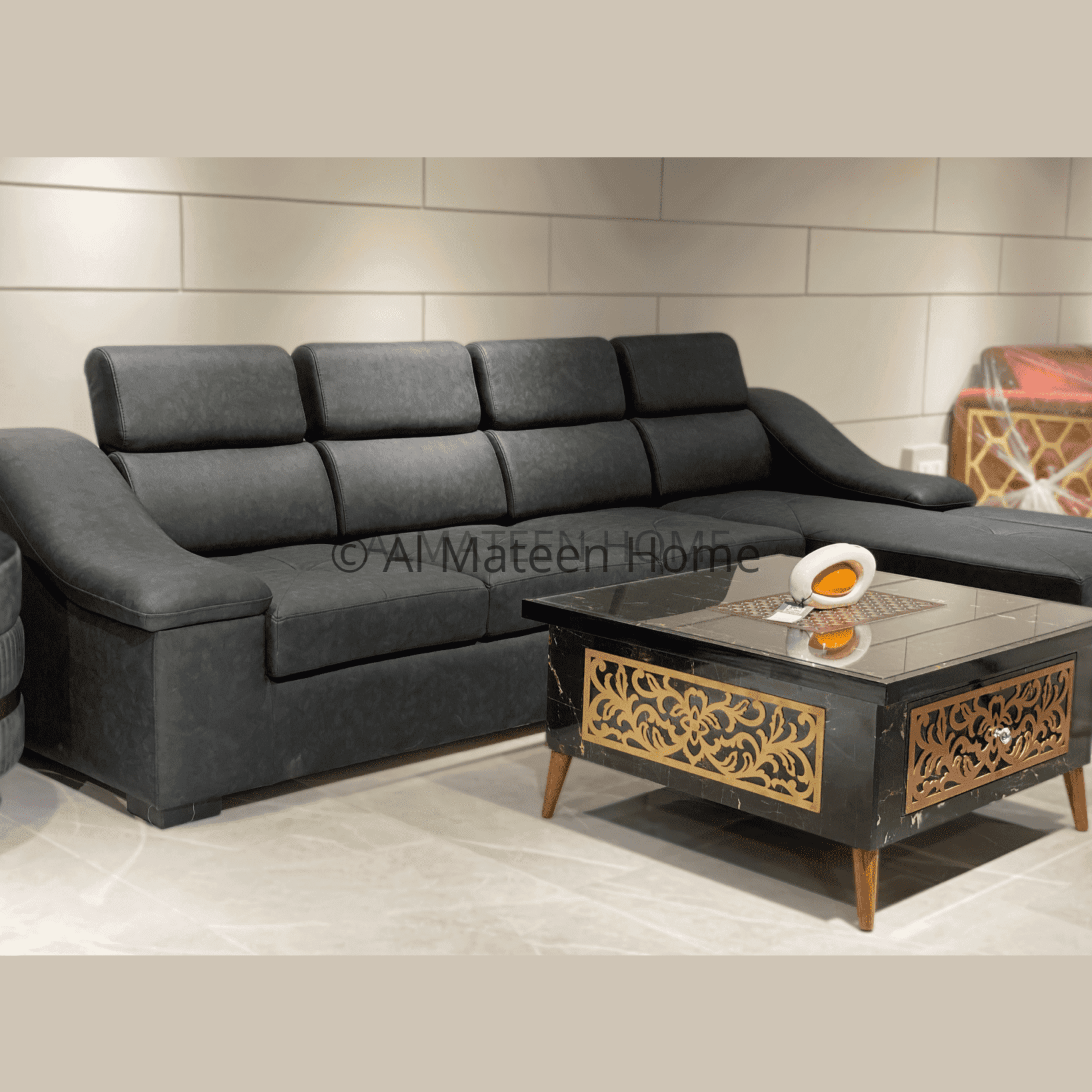 Luxurious Leather Corner Sofa